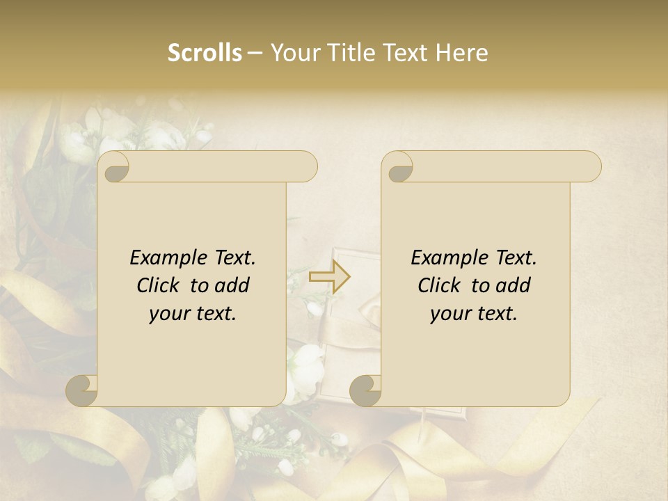 Rose Shabby Vintage PowerPoint Template
