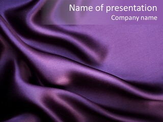 Fabric Silk Desktop PowerPoint Template