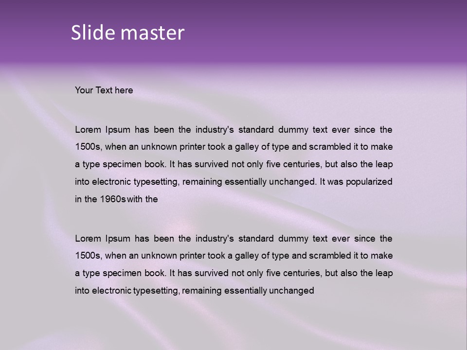 Fabric Silk Desktop PowerPoint Template