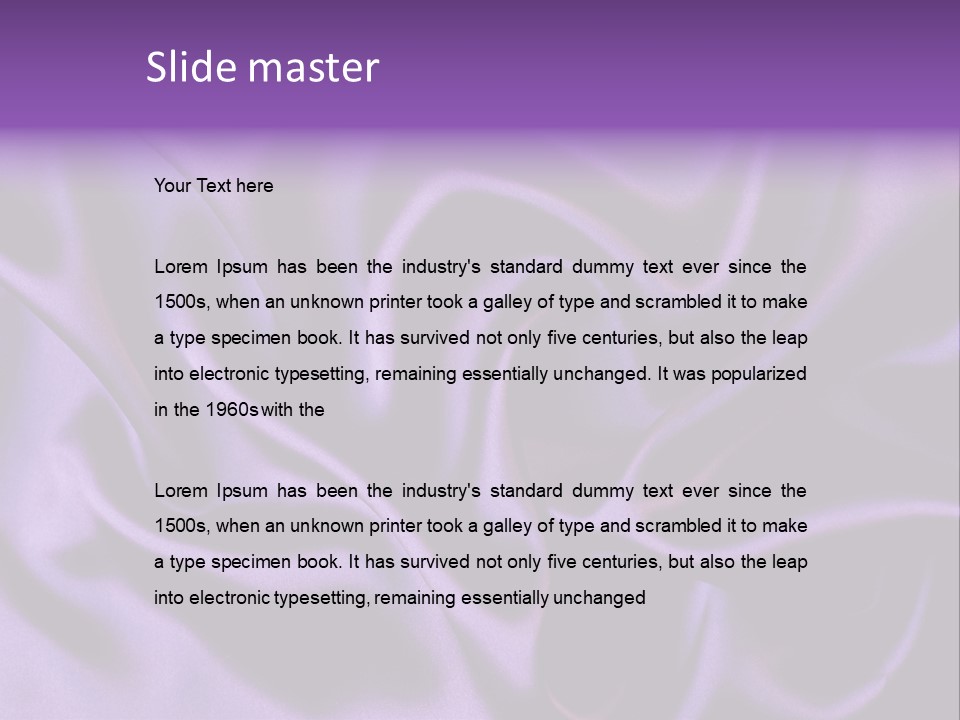 Abstract Purple Dark PowerPoint Template