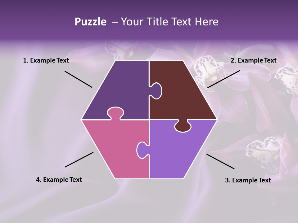 Texture Focus Violet PowerPoint Template