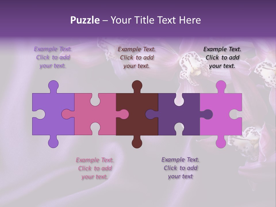 Texture Focus Violet PowerPoint Template