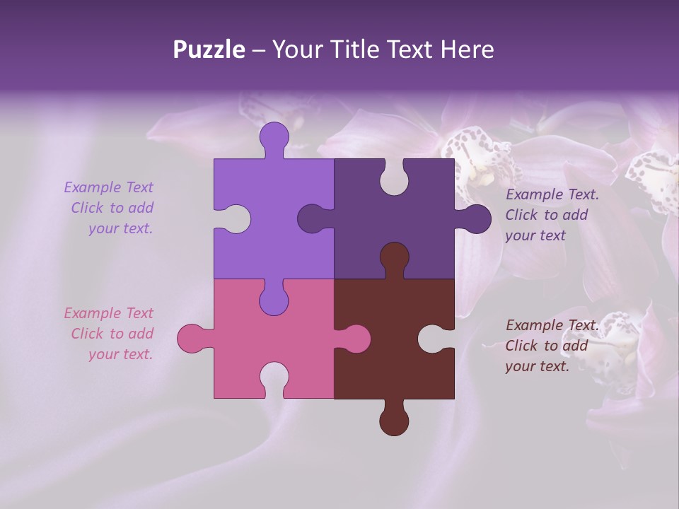 Texture Focus Violet PowerPoint Template
