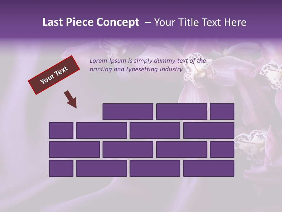 Texture Focus Violet PowerPoint Template