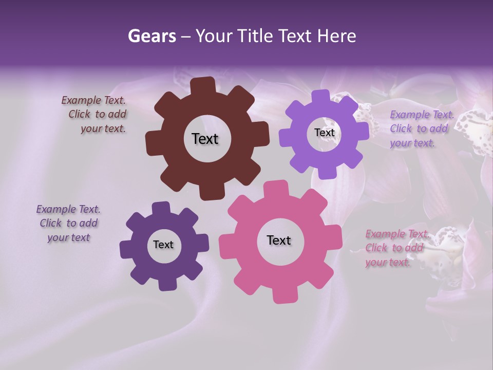 Texture Focus Violet PowerPoint Template