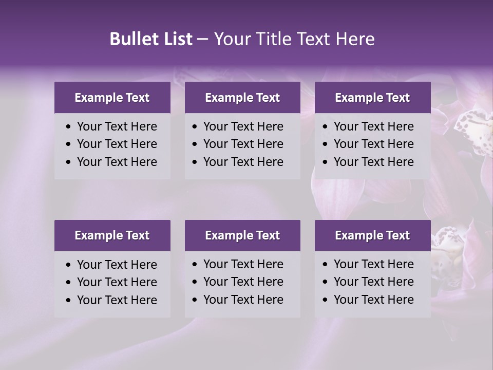 Texture Focus Violet PowerPoint Template