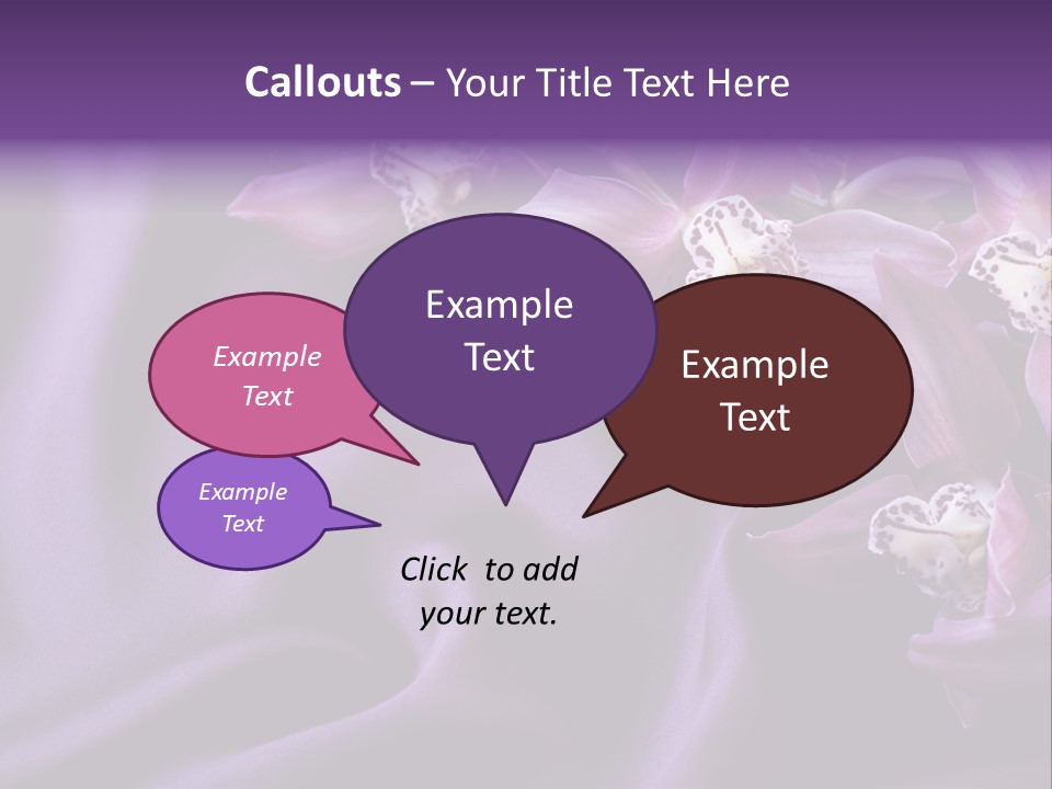 Texture Focus Violet PowerPoint Template