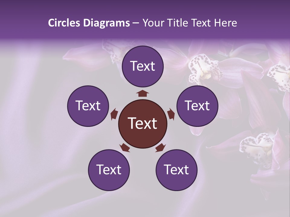 Texture Focus Violet PowerPoint Template