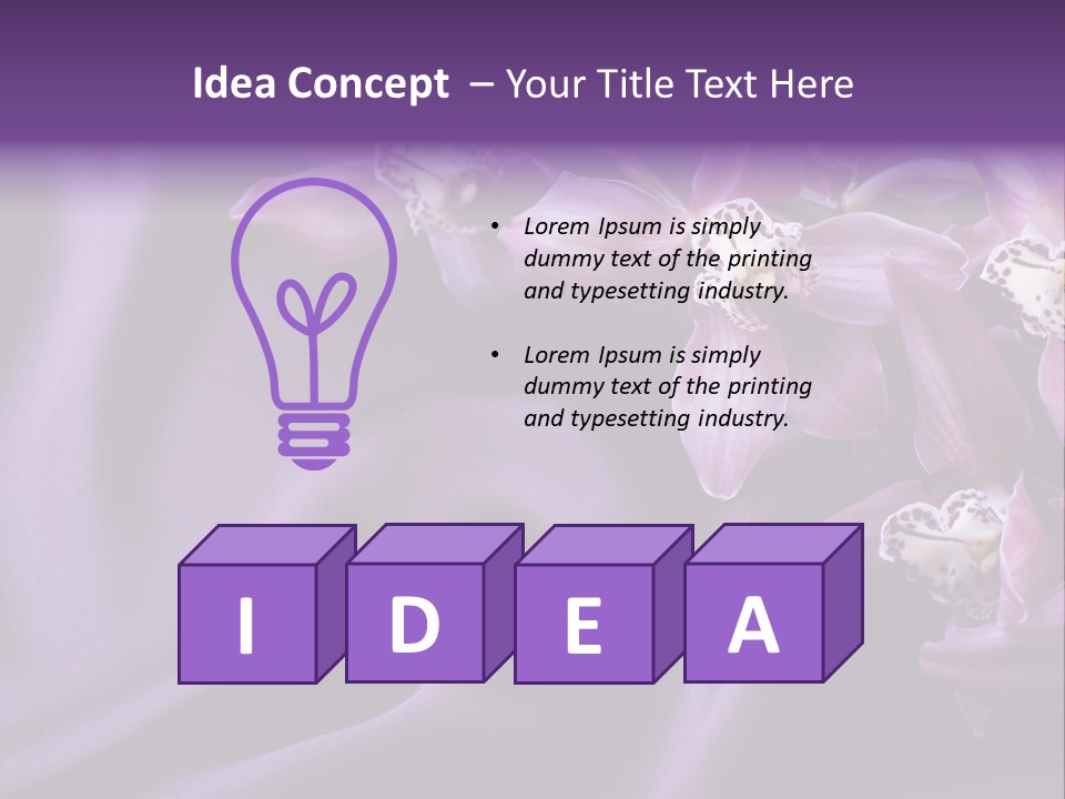 Texture Focus Violet PowerPoint Template
