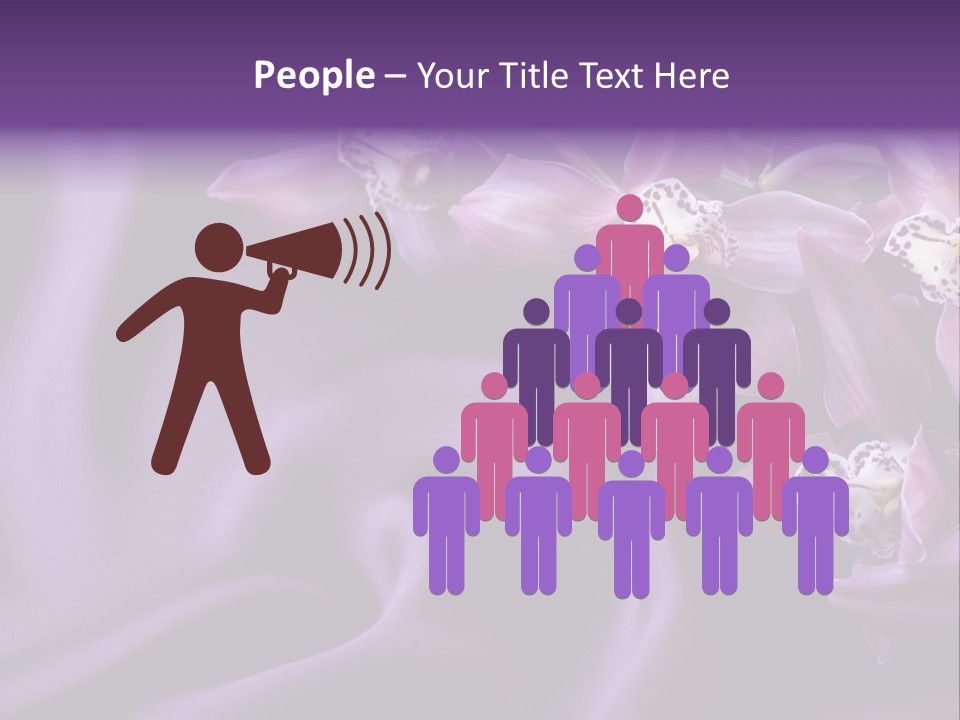 Texture Focus Violet PowerPoint Template