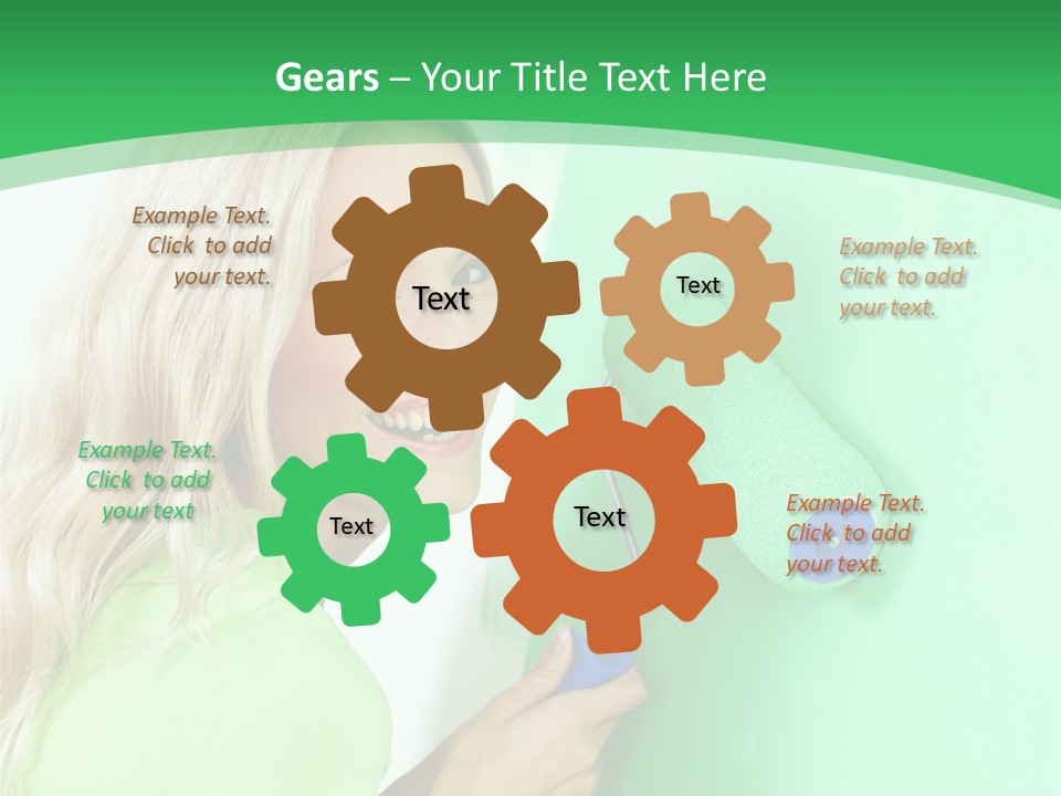 Brush Hand Life PowerPoint Template