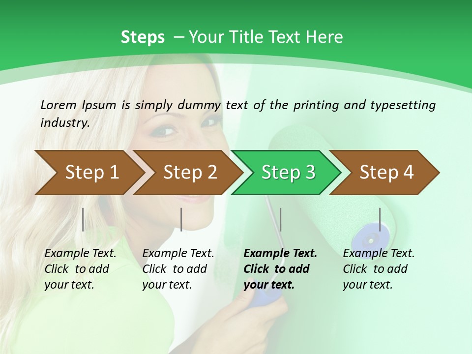 Brush Hand Life PowerPoint Template