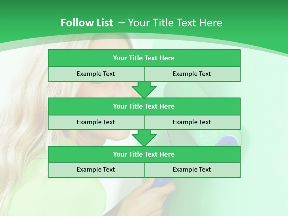 Brush Hand Life PowerPoint Template