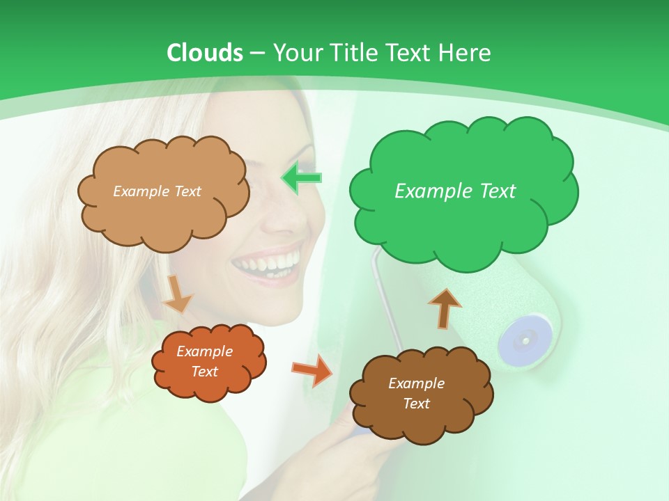 Brush Hand Life PowerPoint Template