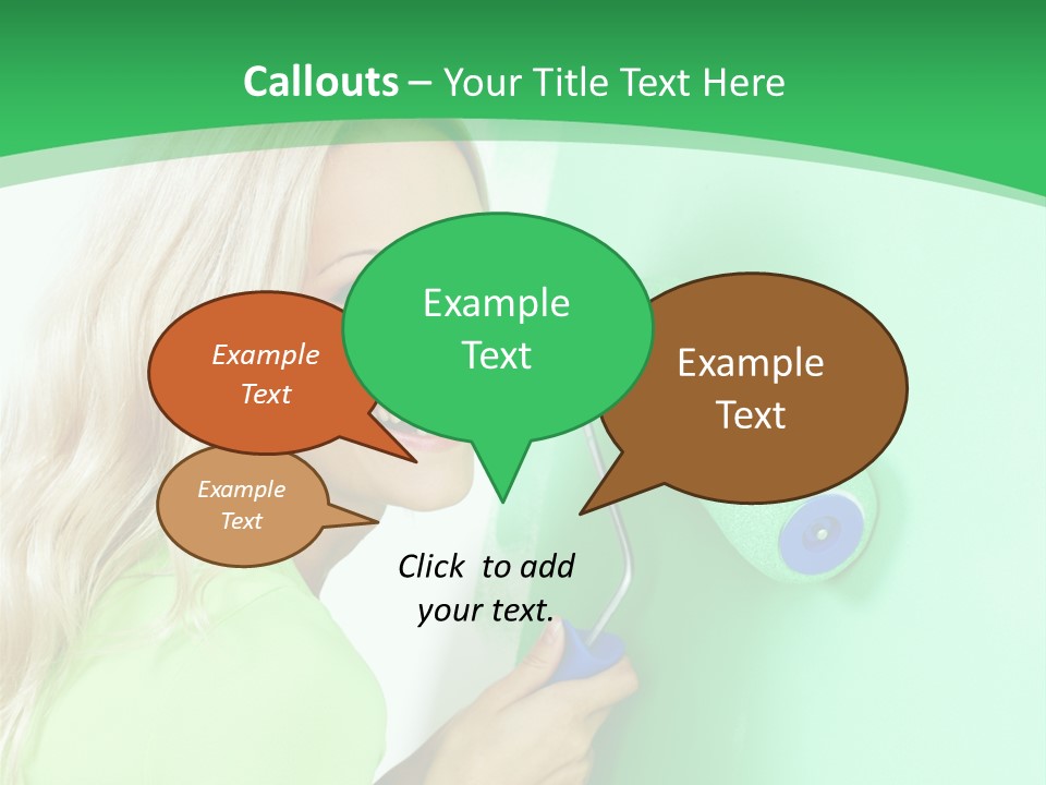 Brush Hand Life PowerPoint Template