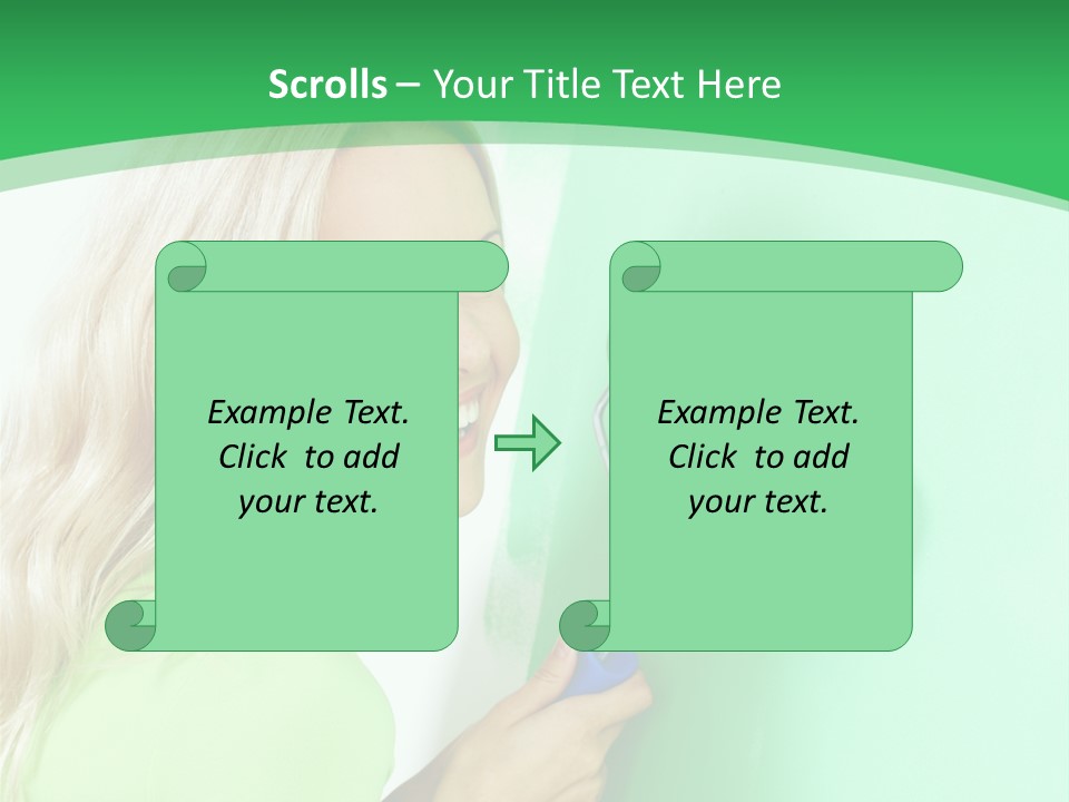 Brush Hand Life PowerPoint Template