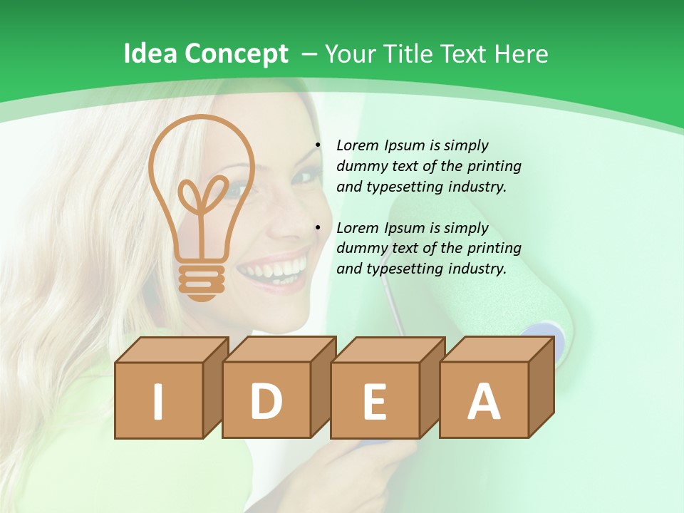 Brush Hand Life PowerPoint Template