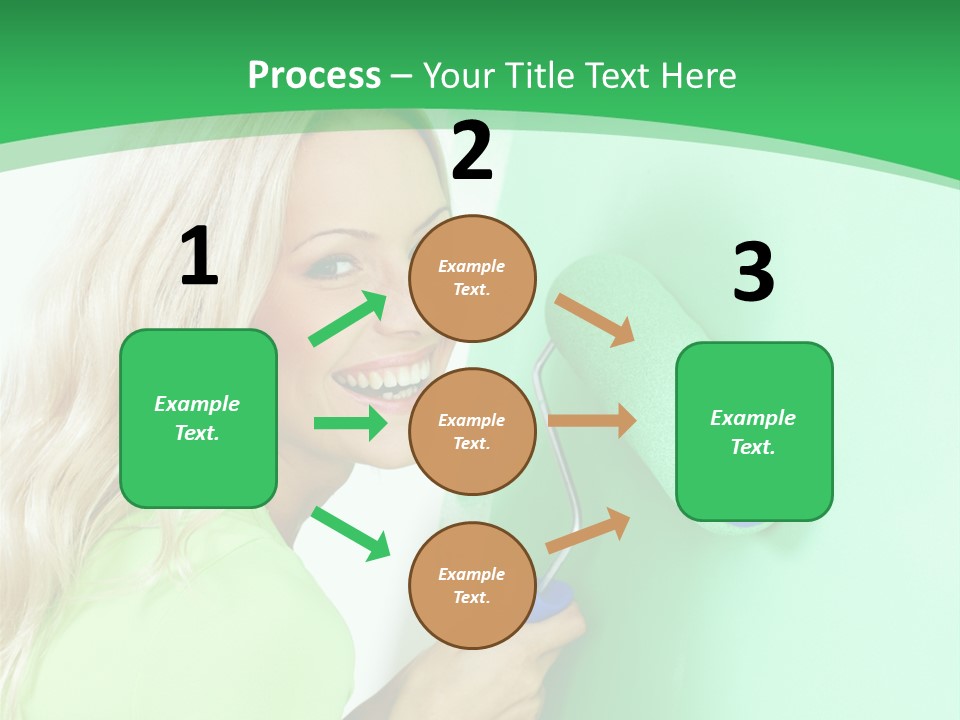 Brush Hand Life PowerPoint Template