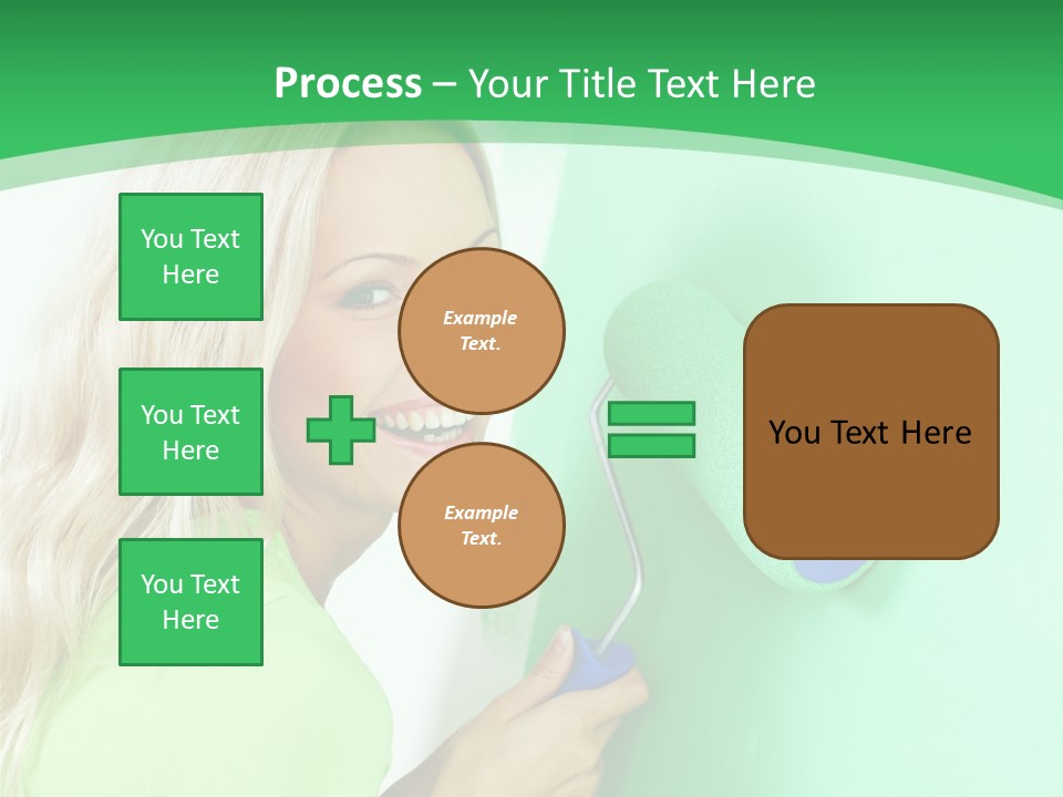 Brush Hand Life PowerPoint Template