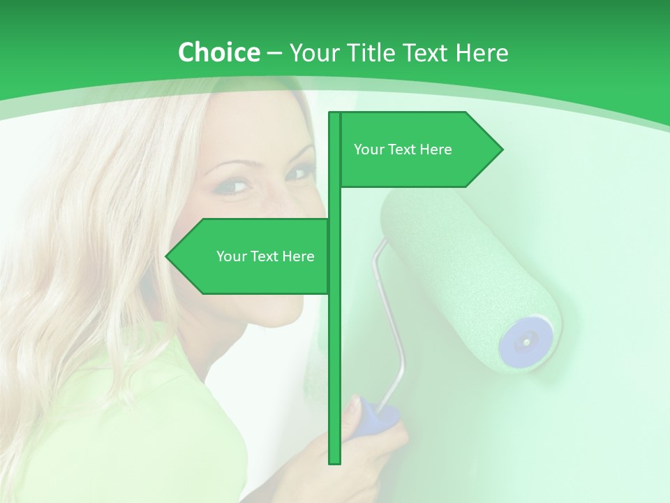 Brush Hand Life PowerPoint Template