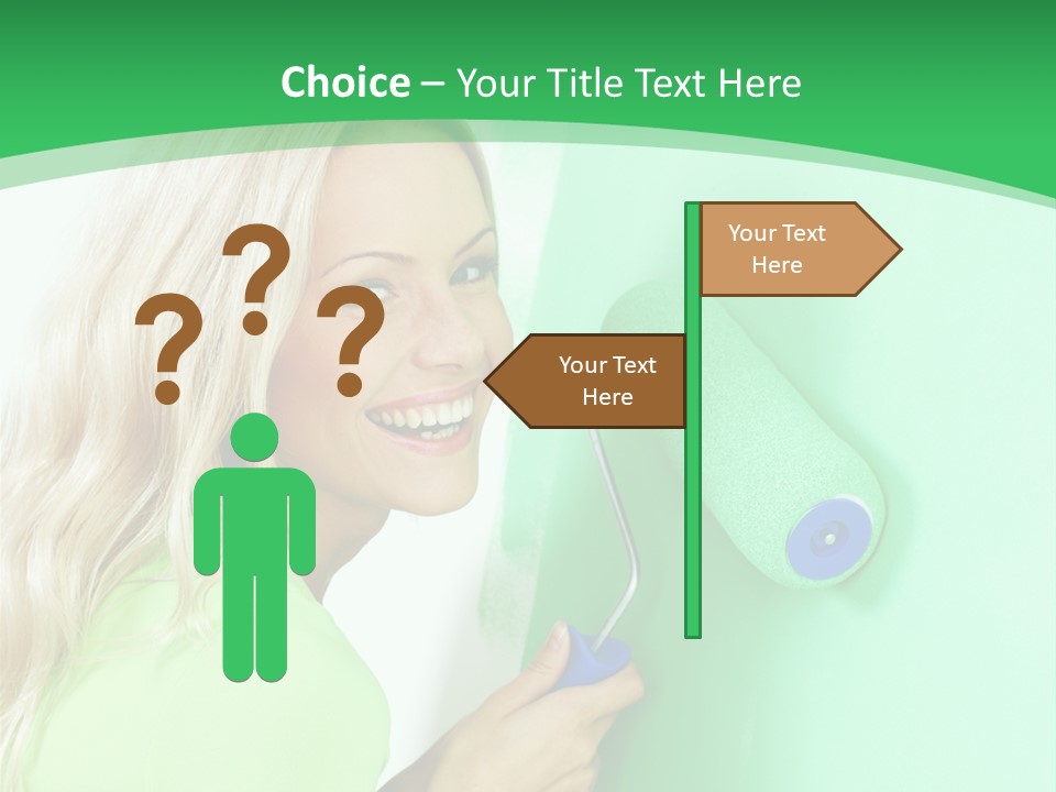 Brush Hand Life PowerPoint Template