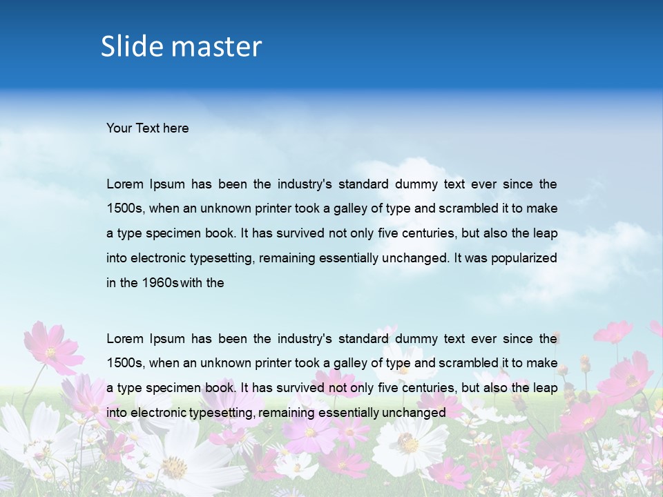 Fresh Element Spring PowerPoint Template