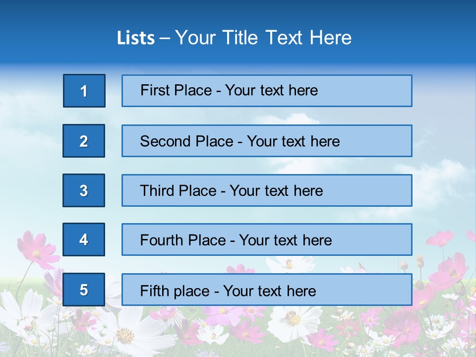 Fresh Element Spring PowerPoint Template