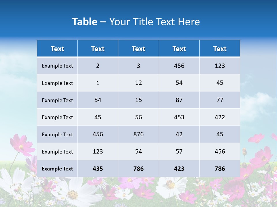 Fresh Element Spring PowerPoint Template