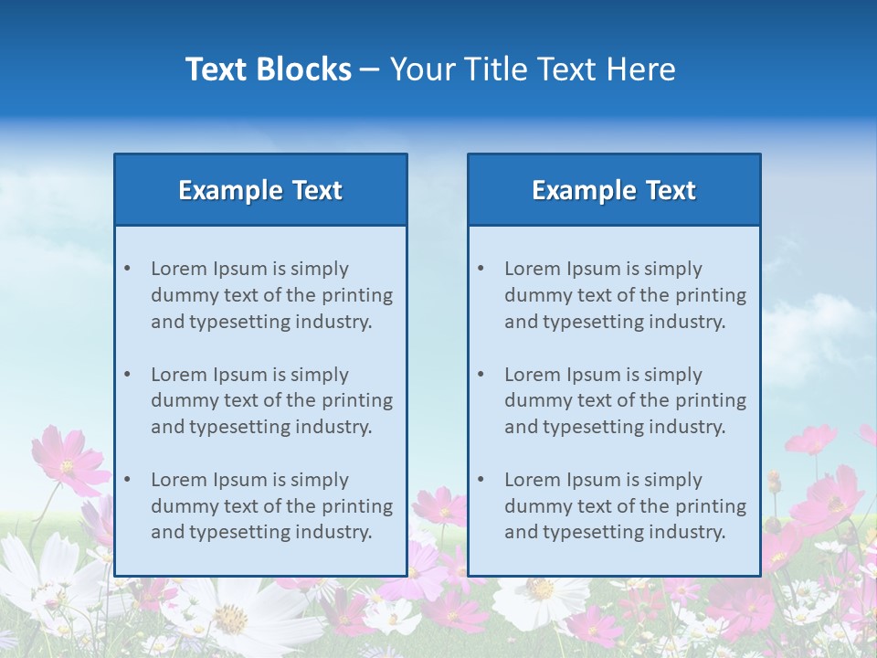 Fresh Element Spring PowerPoint Template