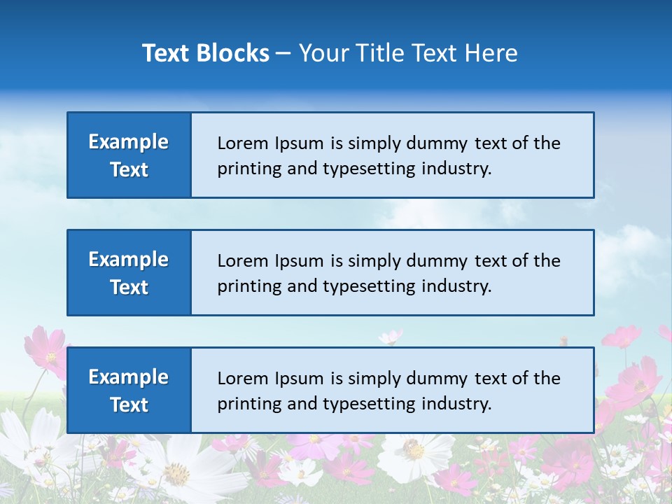 Fresh Element Spring PowerPoint Template