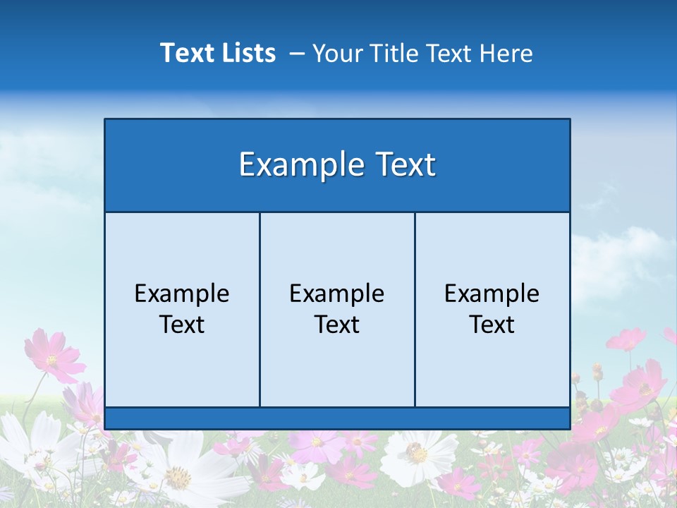 Fresh Element Spring PowerPoint Template