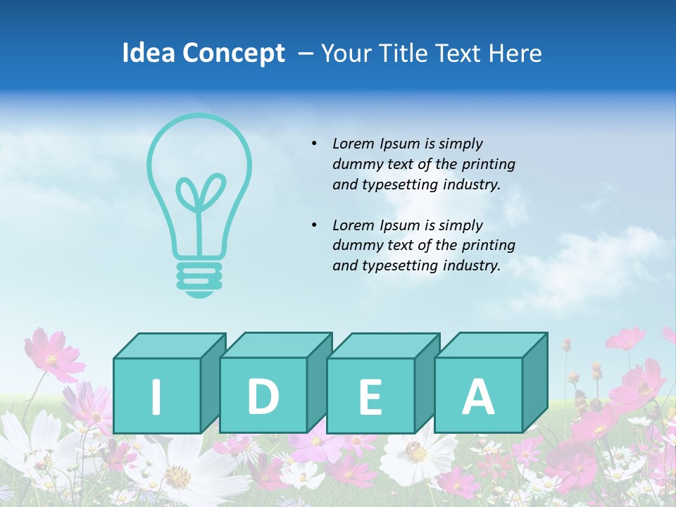 Fresh Element Spring PowerPoint Template