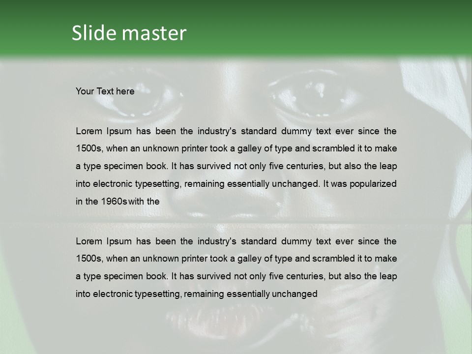 Impressionism Eye Interesting PowerPoint Template