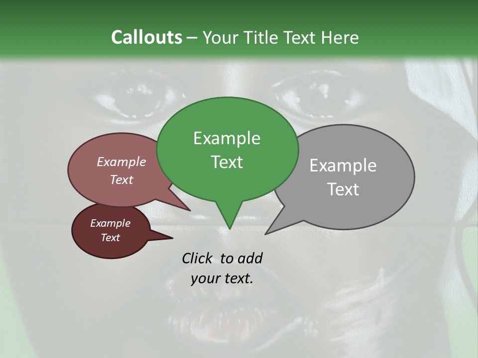 Impressionism Eye Interesting PowerPoint Template