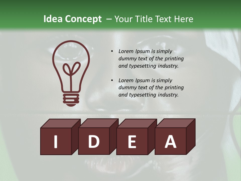 Impressionism Eye Interesting PowerPoint Template