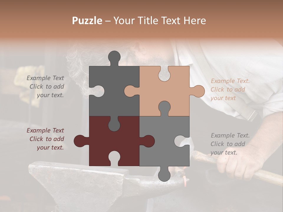 Hammer Smithy Man PowerPoint Template