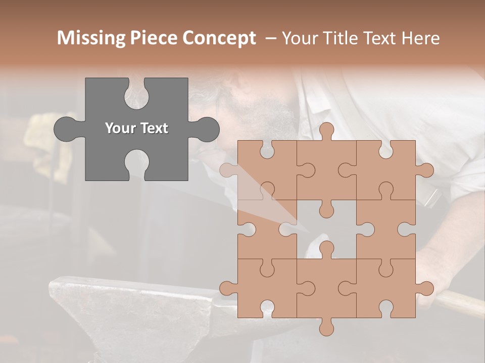 Hammer Smithy Man PowerPoint Template