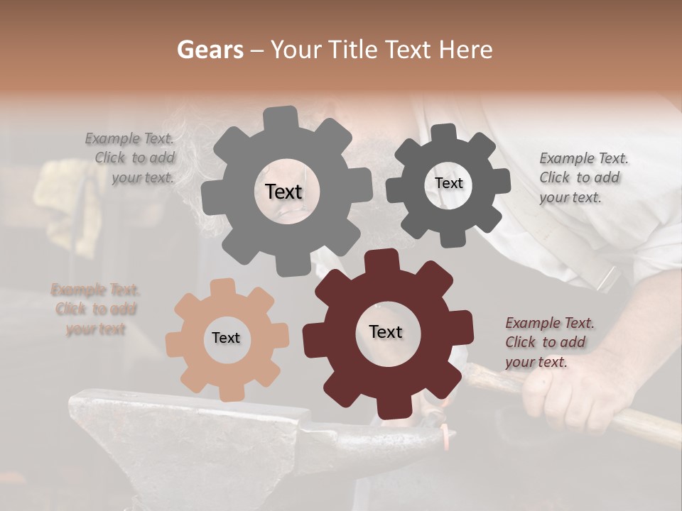 Hammer Smithy Man PowerPoint Template