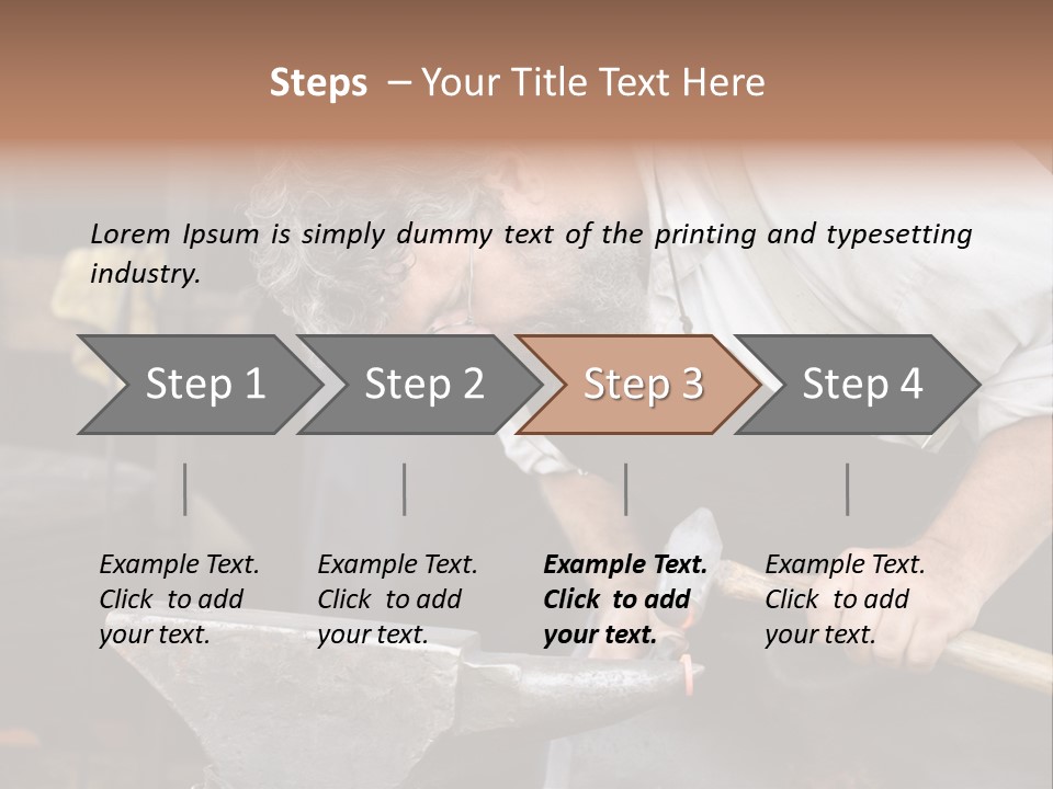 Hammer Smithy Man PowerPoint Template