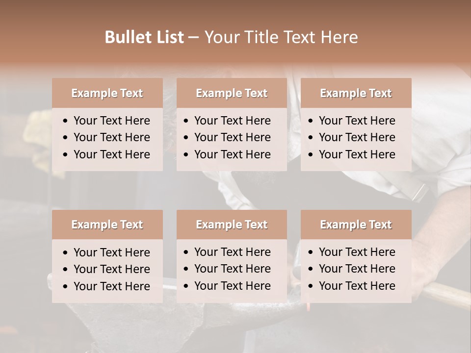 Hammer Smithy Man PowerPoint Template