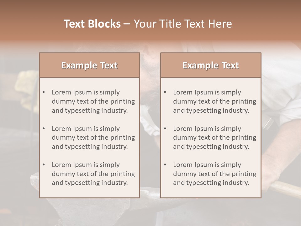 Hammer Smithy Man PowerPoint Template