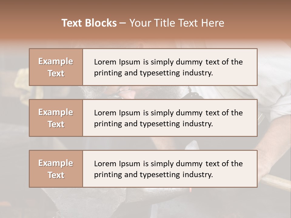 Hammer Smithy Man PowerPoint Template