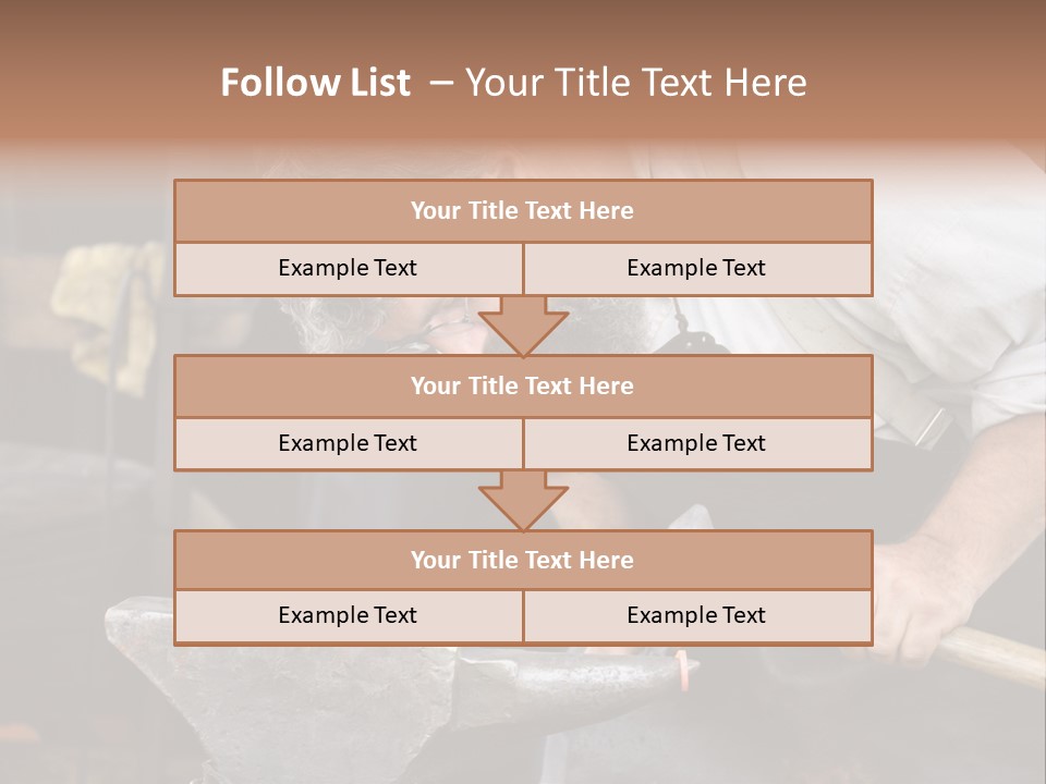 Hammer Smithy Man PowerPoint Template