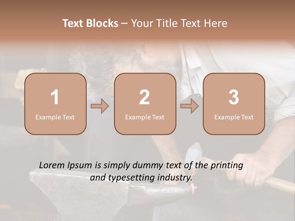 Hammer Smithy Man PowerPoint Template