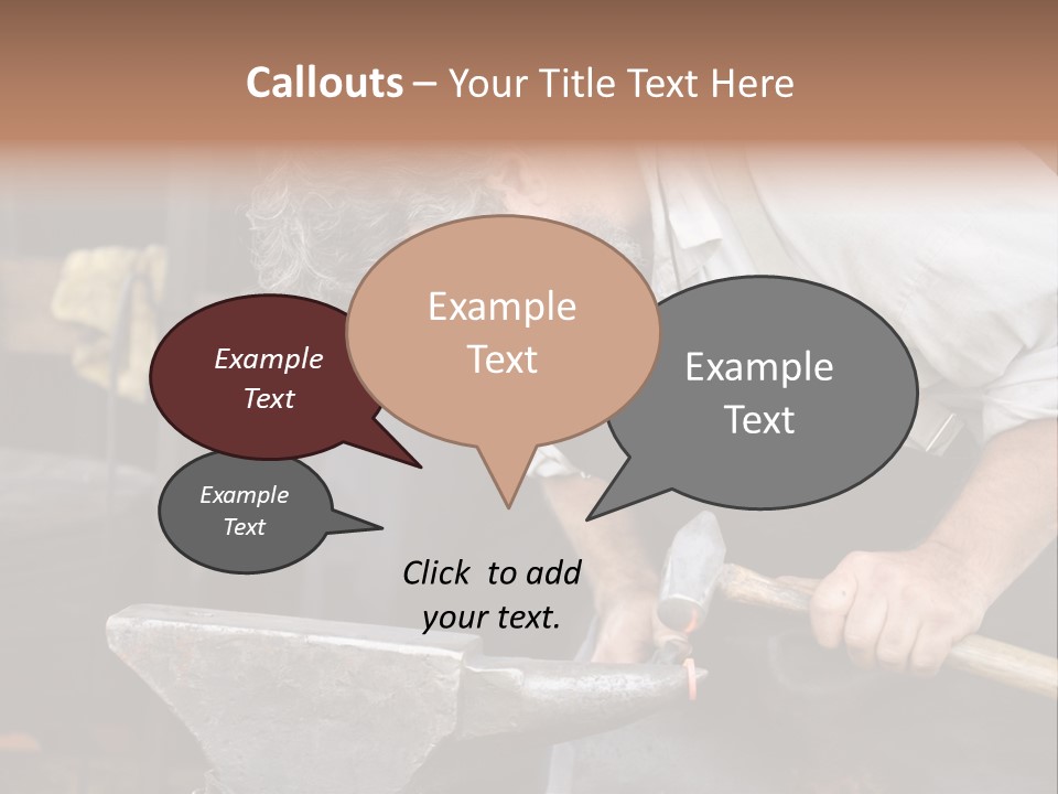 Hammer Smithy Man PowerPoint Template