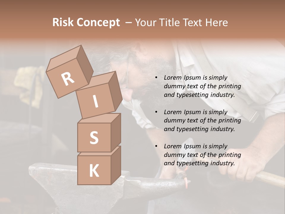 Hammer Smithy Man PowerPoint Template