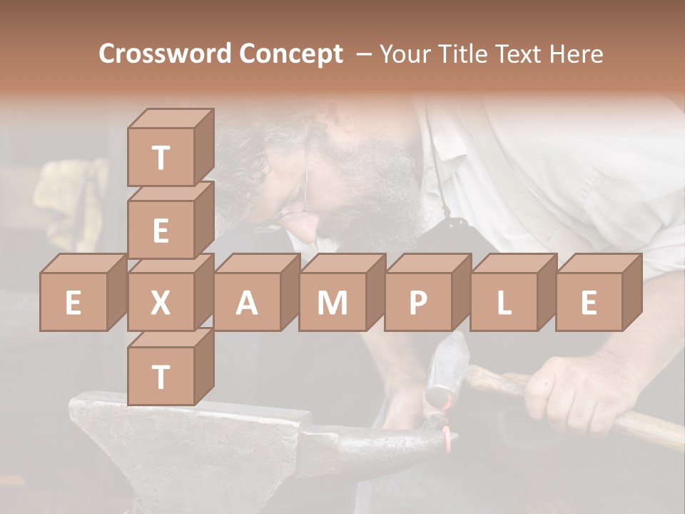 Hammer Smithy Man PowerPoint Template