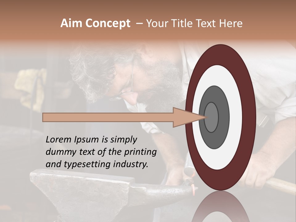 Hammer Smithy Man PowerPoint Template