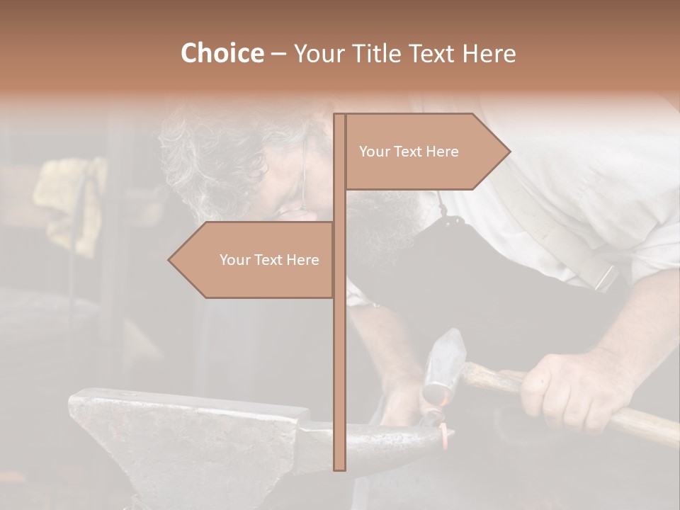 Hammer Smithy Man PowerPoint Template