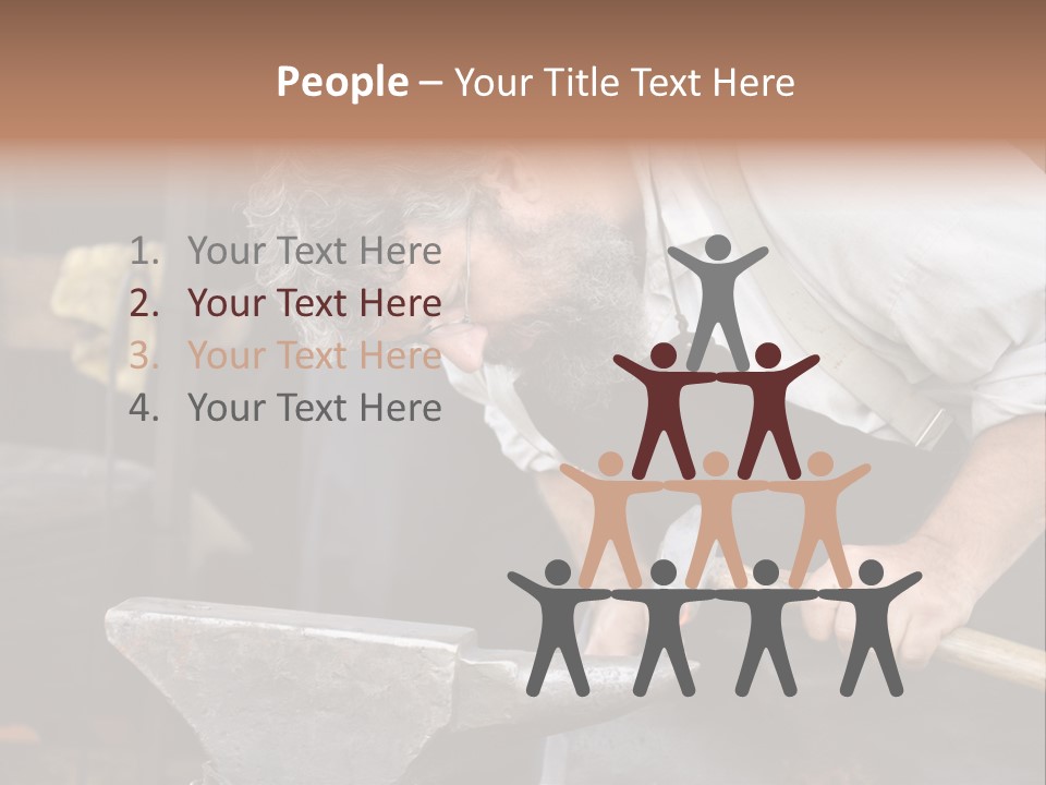 Hammer Smithy Man PowerPoint Template